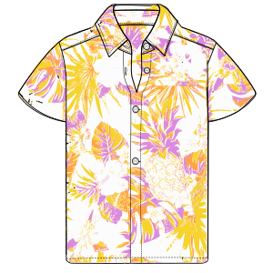 Fashion sewing patterns for LADIES Shirts Hawaiian shirt 9658